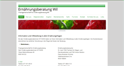 Desktop Screenshot of ernaehrungsberatungwil.ch