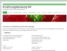 Tablet Screenshot of ernaehrungsberatungwil.ch